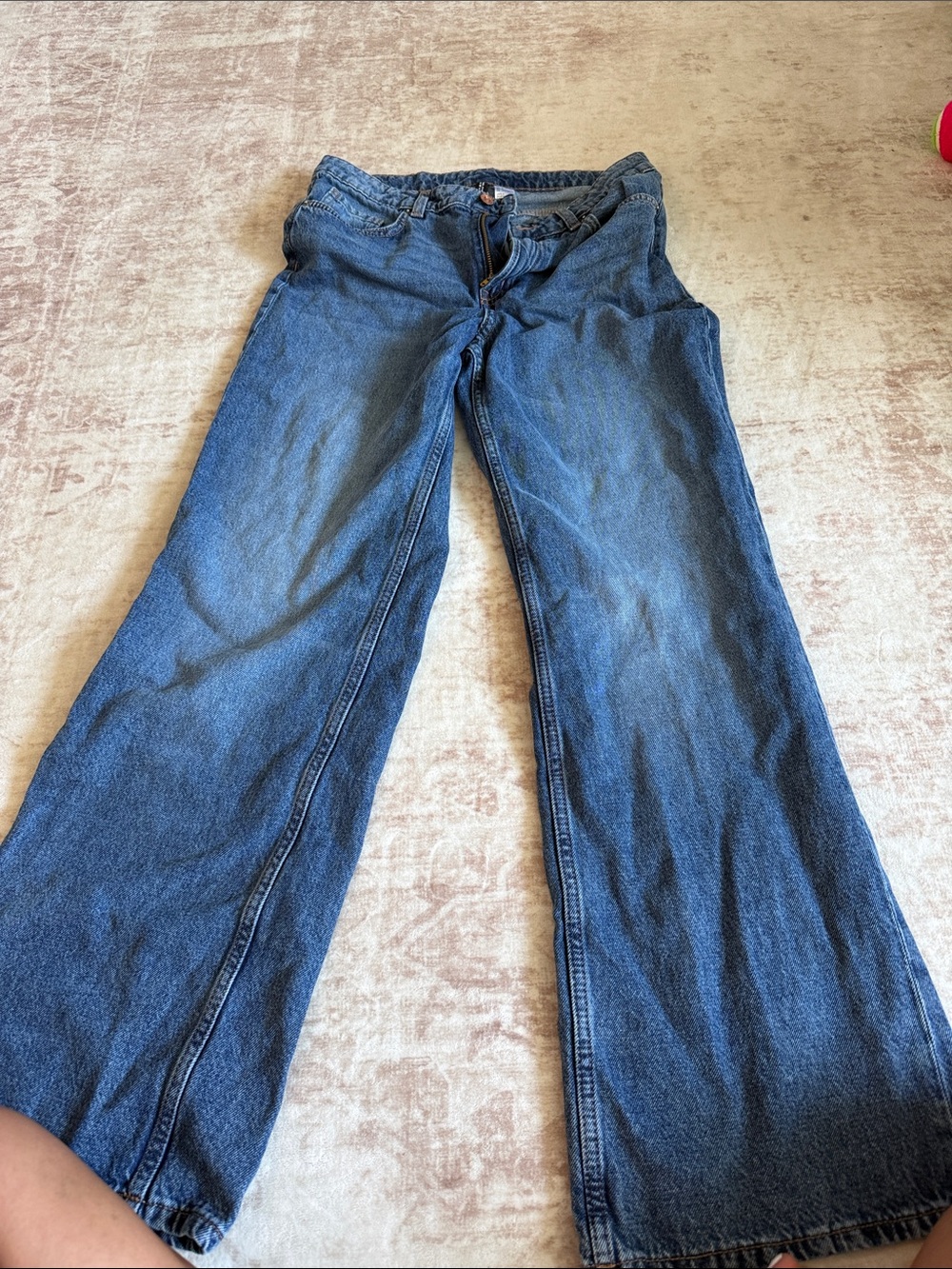 Divided Women's Dark Blue Wide-Leg Jeans